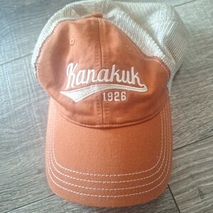 Kanakuk Men's Orange and Tan Cap